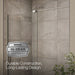KOHLER K-707623-8L Echelon Sliding bath door, 58-1/4" H x 55-3/4 - 59-3/4" W, with 5/16" thick Crystal Clear glass,...