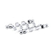 KOHLER K-708 Vintage Brackets and end caps, polished chrome