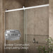 KOHLER K-709079-10L Rely 77" H sliding shower door with 3/8"-thick glass, bright polished silver - view 5