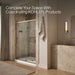 KOHLER K-709079-10L Rely 77" H sliding shower door with 3/8"-thick glass, vibrant brushed moderne brass - view 5