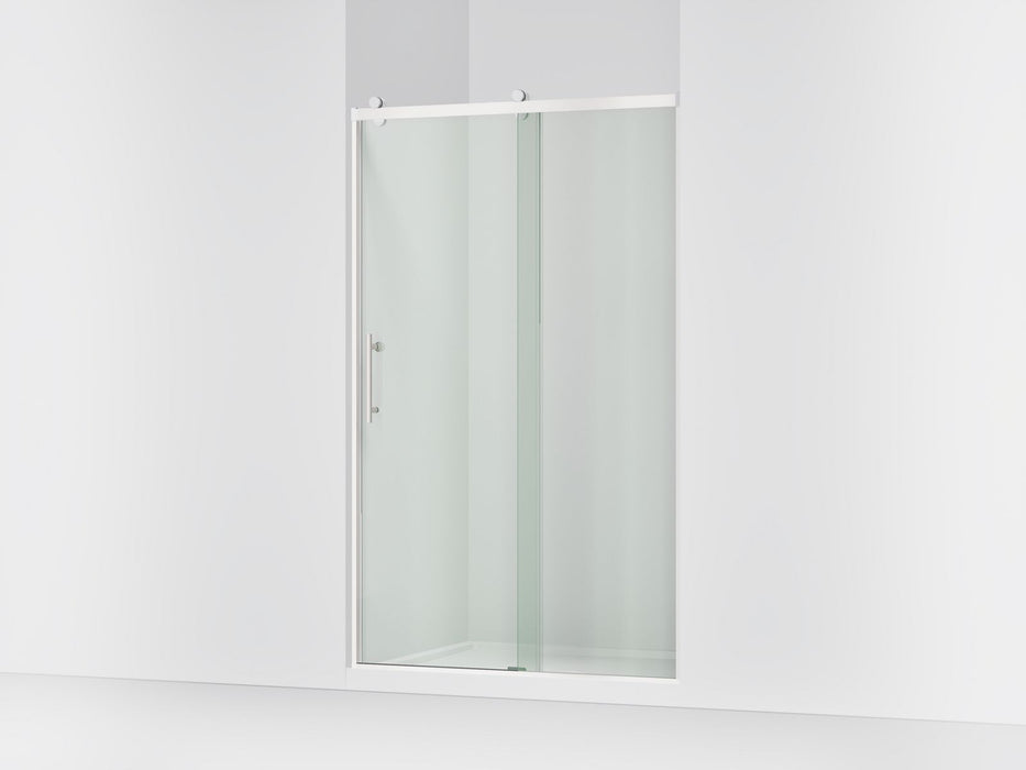KOHLER K-709080-10L Rely 77" H sliding shower door with 3/8"-thick glass, bright polished silver