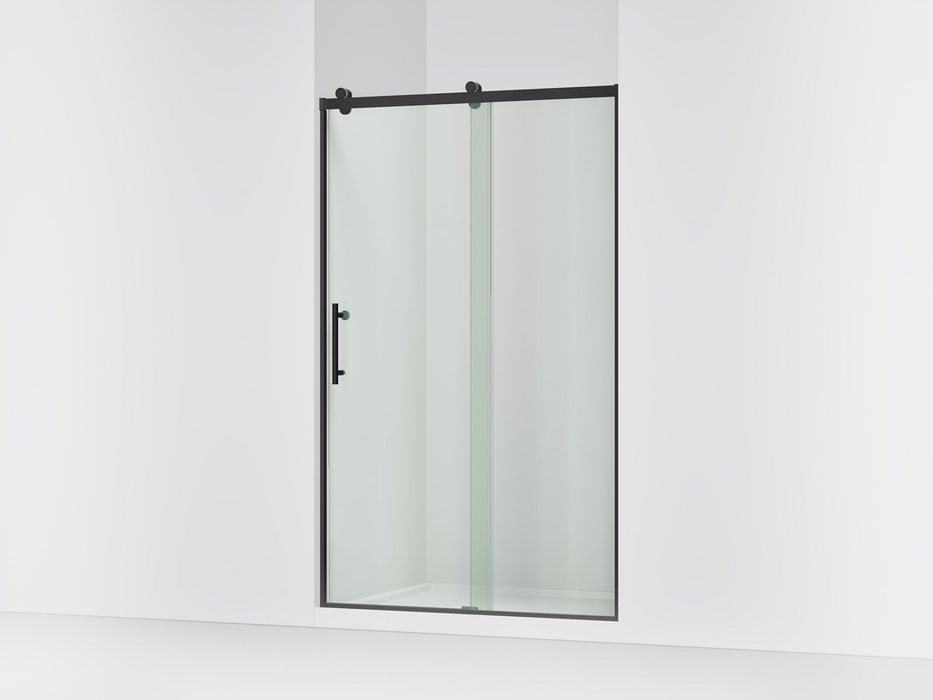 KOHLER K-709080-10L Rely 77" H sliding shower door with 3/8"-thick glass, matte black