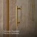KOHLER K-709080-10L Rely 77" H sliding shower door with 3/8"-thick glass, vibrant brushed moderne brass - view 5