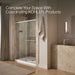 KOHLER K-709081-10L Rely 77" H sliding shower door with 3/8"-thick glass, bright polished silver - view 3