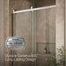 KOHLER K-709082-10L Rely 77" H sliding shower door with 3/8"-thick glass, anodized brushed nickel - view 2