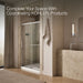 KOHLER K-709082-10L Rely 77" H sliding shower door with 3/8"-thick glass, bright polished silver - view 3