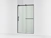 KOHLER K-709082-10L Rely 77" H sliding shower door with 3/8"-thick glass, matte black