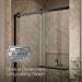 KOHLER K-709082-10L Rely 77" H sliding shower door with 3/8"-thick glass, matte black - view 2