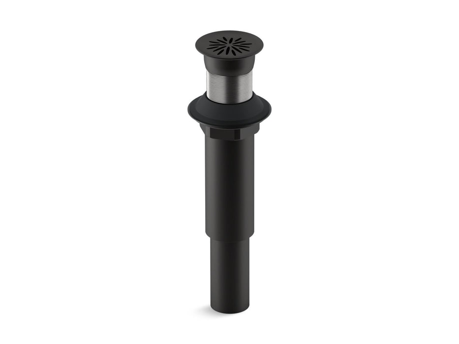 KOHLER K-7107 Decorative grid drain without overflow, matte black