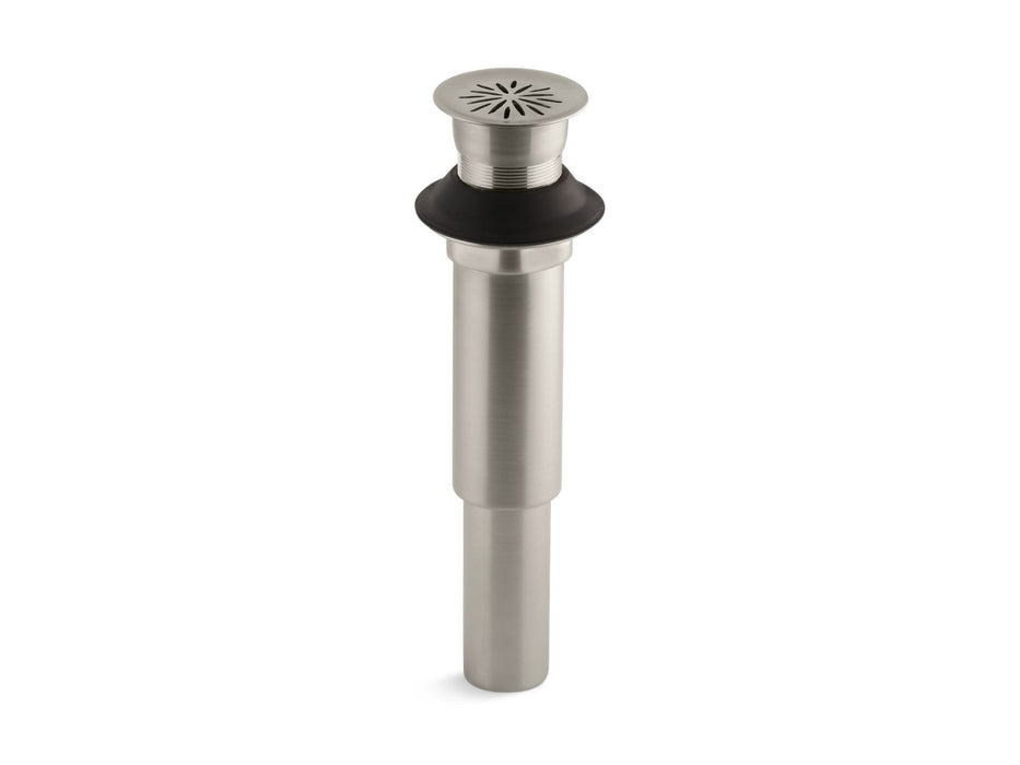 KOHLER K-7107 Decorative grid drain without overflow, vibrant brushed nickel