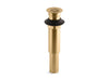 KOHLER K-7107 Decorative grid drain without overflow, vibrant moderne brushed gold