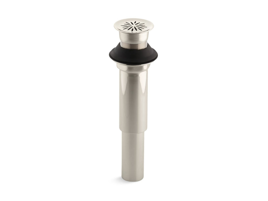 KOHLER K-7107 Decorative grid drain without overflow, vibrant polished nickel