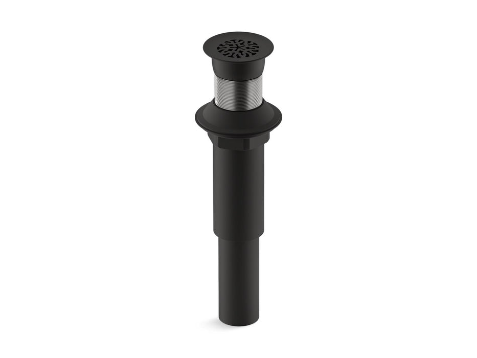 KOHLER K-7108 Decorative grid drain without overflow, matte black