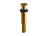 KOHLER K-7108 Decorative grid drain without overflow, vibrant brushed moderne brass