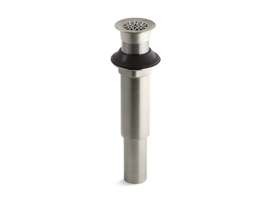 KOHLER K-7108 Decorative grid drain without overflow, vibrant brushed nickel