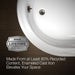 KOHLER K-710-P5 Iron Works 66" x 36" freestanding bath, black exterior with white interior - view 3
