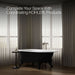 KOHLER K-710-P5 Iron Works 66" x 36" freestanding bath, black exterior with white interior - view 4