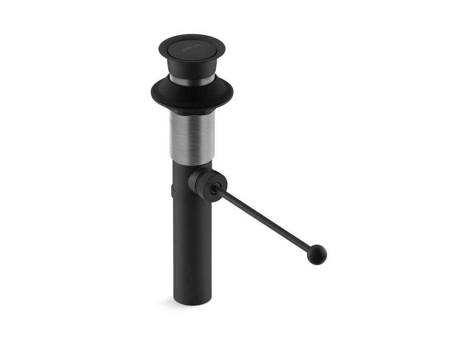 KOHLER K-7114 Premier pop-up drain, exposed, without overflow, matte black