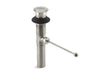 KOHLER K-7114 Premier pop-up drain, exposed, without overflow, vibrant brushed nickel