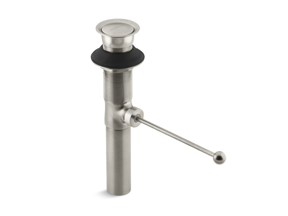 KOHLER K-7114 Premier pop-up drain, exposed, without overflow, vibrant brushed nickel
