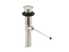 KOHLER K-7114 Premier pop-up drain, exposed, without overflow, vibrant polished nickel