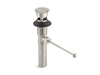 KOHLER K-7114-A Premier pop-up drain, exposed, with overflow, vibrant brushed nickel