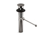 KOHLER K-7114-A Premier pop-up drain, exposed, with overflow, vibrant titanium