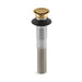 KOHLER K-7124 Clicker drain without overflow, vibrant moderne brushed gold