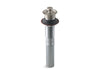 KOHLER K-7127 Bathroom sink drain with non-removable metal stopper and without overflow, vibrant brushed nickel
