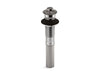 KOHLER K-7127 Bathroom sink drain with non-removable metal stopper and without overflow, vibrant titanium