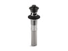 KOHLER K-7127-A Bathroom sink drain with overflow and non-removable metal stopper, matte black