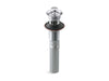 KOHLER K-7127-A Bathroom sink drain with overflow and non-removable metal stopper, polished chrome