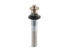 KOHLER K-7127-A Bathroom sink drain with overflow and non-removable metal stopper, vibrant brushed bronze