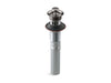 KOHLER K-7127-A Bathroom sink drain with overflow and non-removable metal stopper, vibrant titanium