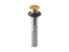 KOHLER K-7129 Bathroom sink grid drain without overflow, vibrant brushed moderne brass