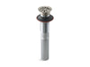 KOHLER K-7129 Bathroom sink grid drain without overflow, vibrant brushed nickel