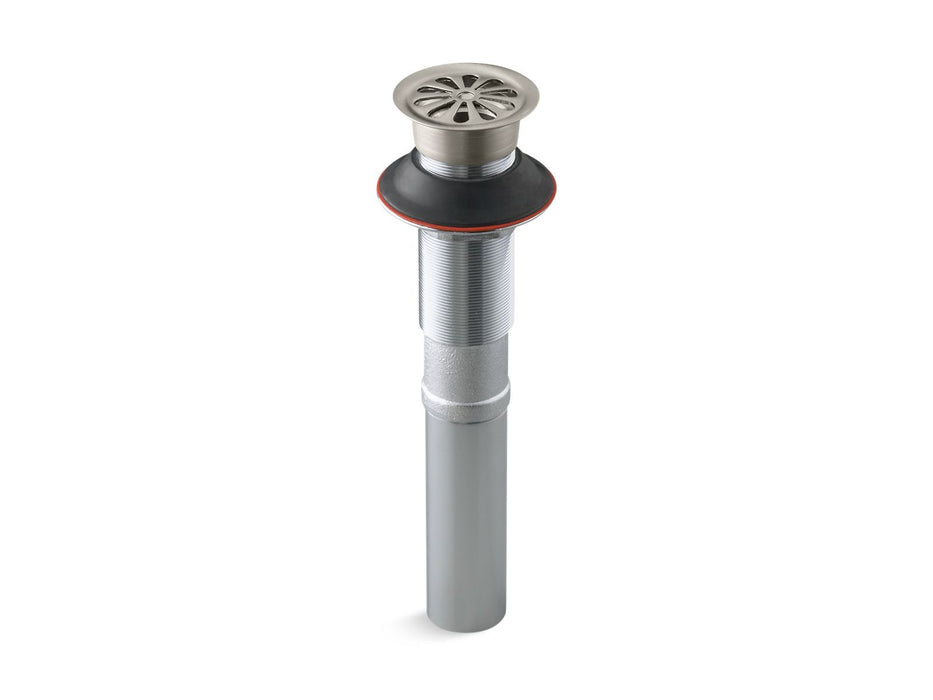 KOHLER K-7129 Bathroom sink grid drain without overflow, vibrant brushed nickel