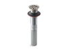 KOHLER K-7129 Bathroom sink grid drain without overflow, vibrant stainless
