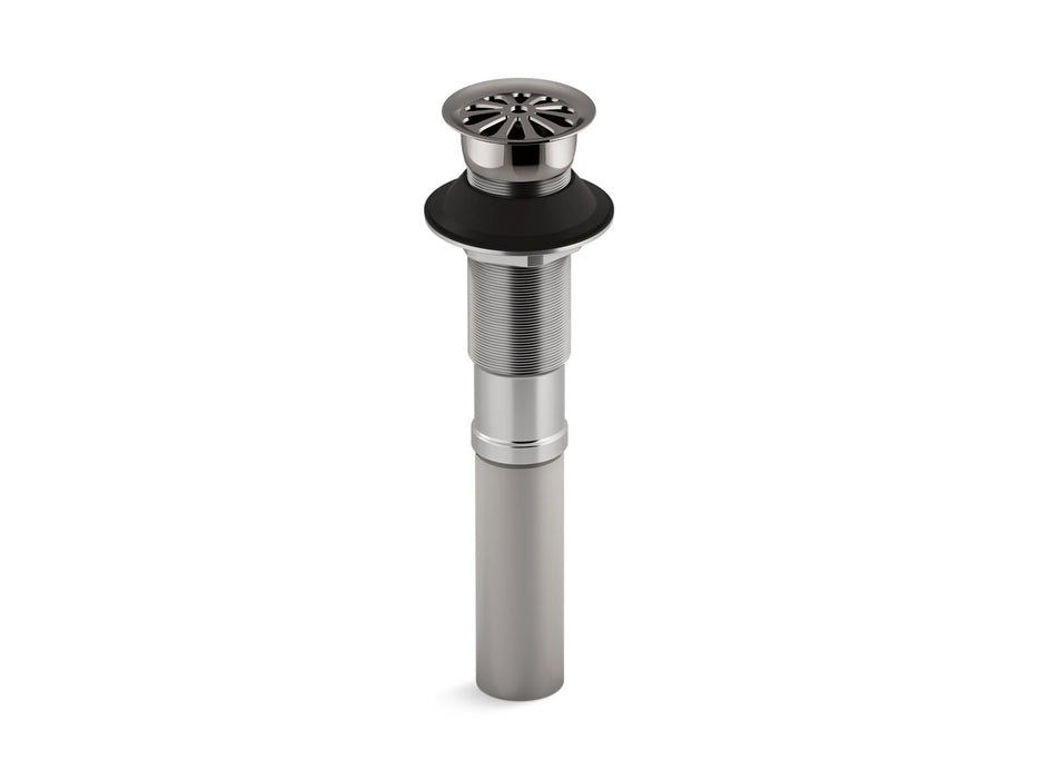 KOHLER K-7129 Bathroom sink grid drain without overflow, vibrant titanium