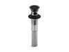 KOHLER K-7129-A Bathroom sink grid drain with overflow, matte black