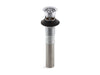KOHLER K-7129-A Bathroom sink grid drain with overflow, polished chrome