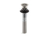 KOHLER K-7129-A Bathroom sink grid drain with overflow, vibrant brushed nickel