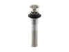 KOHLER K-7129-A Bathroom sink grid drain with overflow, vibrant polished nickel