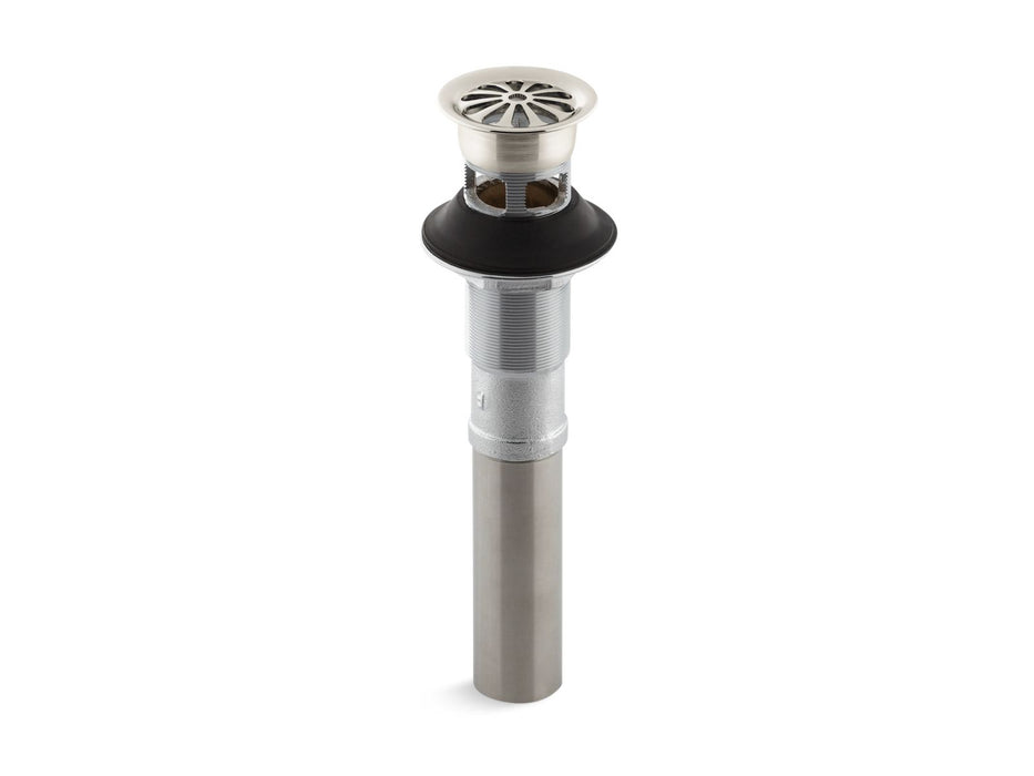 KOHLER K-7129-A Bathroom sink grid drain with overflow, vibrant polished nickel