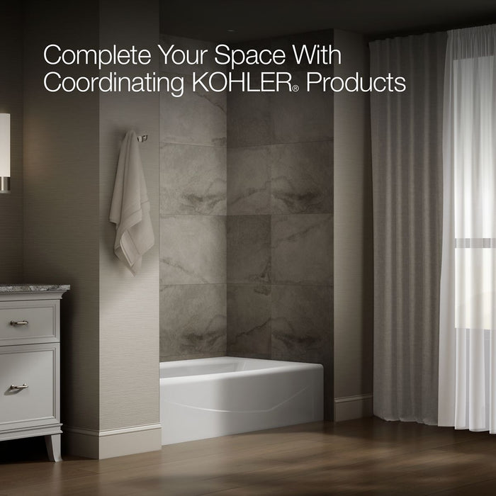 KOHLER K-713 Villager 60" x 34-1/4" alcove bath, left drain, white - view 3