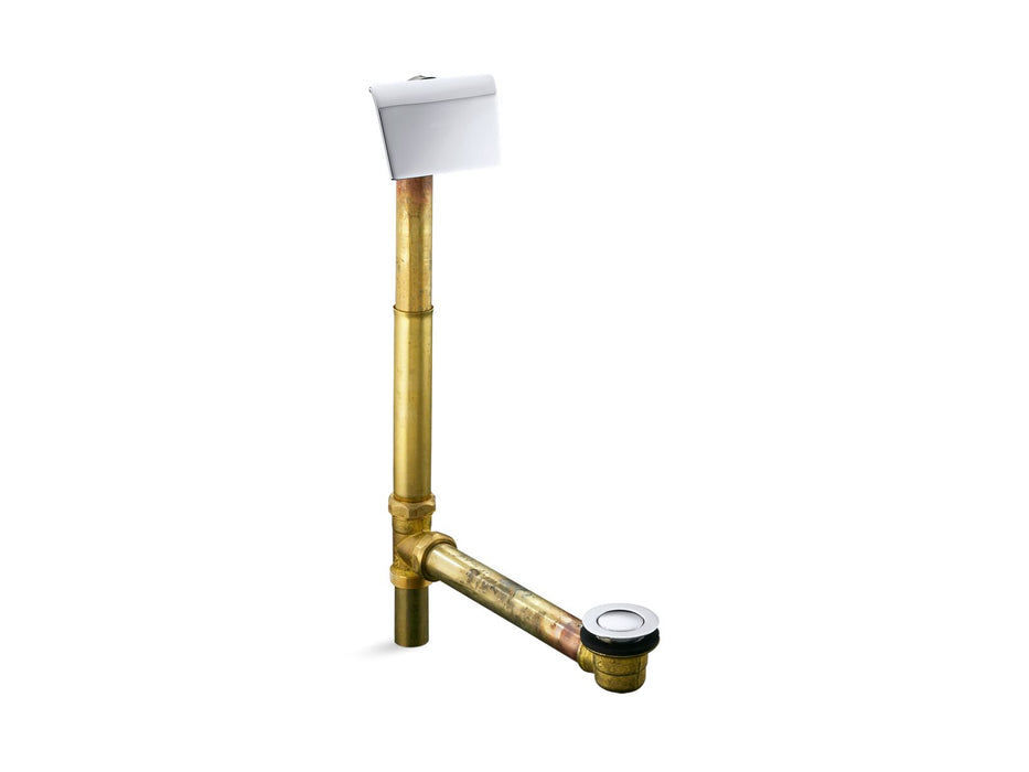 KOHLER K-7147-AF Clearflo 1-1/2" contoured pop-up drain and overflow for above- or through-the-floor installation