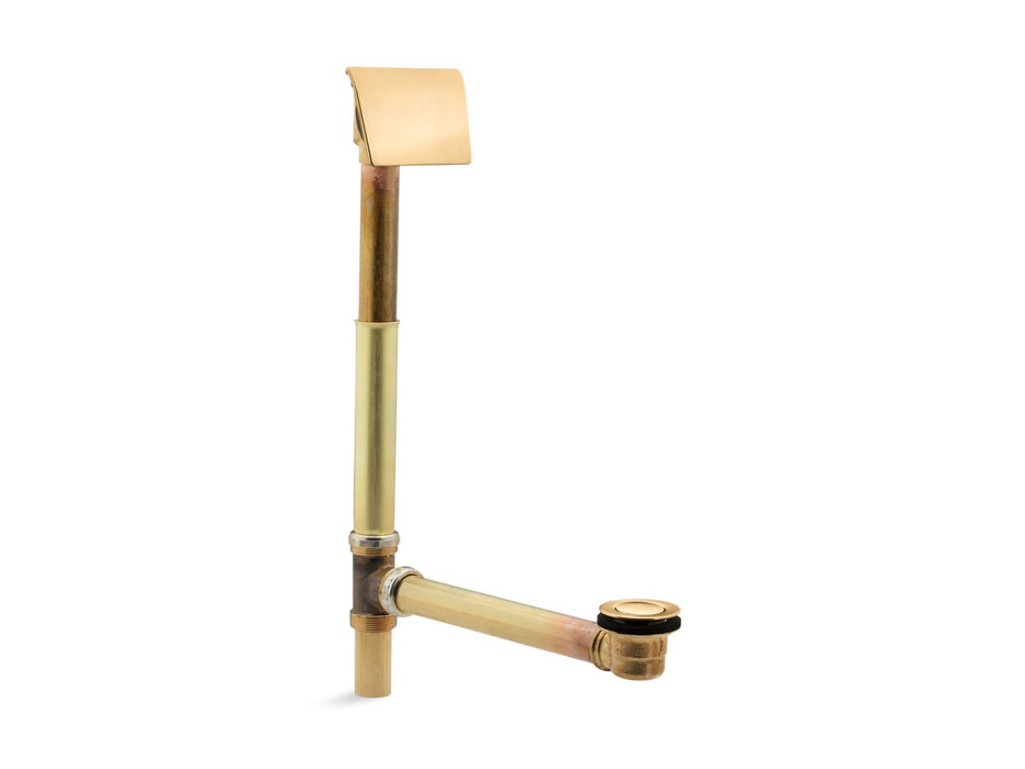 KOHLER K-7147-AF Clearflo 1-1/2" contoured pop-up drain and overflow for above- or through-the-floor installation