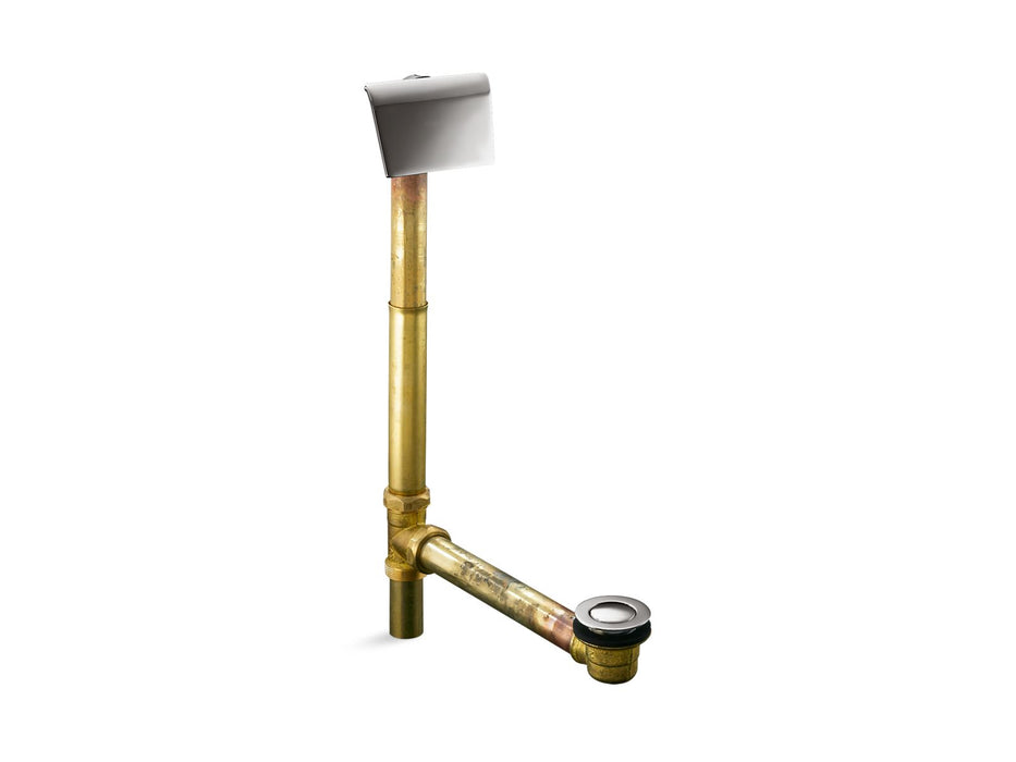 KOHLER K-7147-AF Clearflo 1-1/2" contoured pop-up drain and overflow for above- or through-the-floor installation