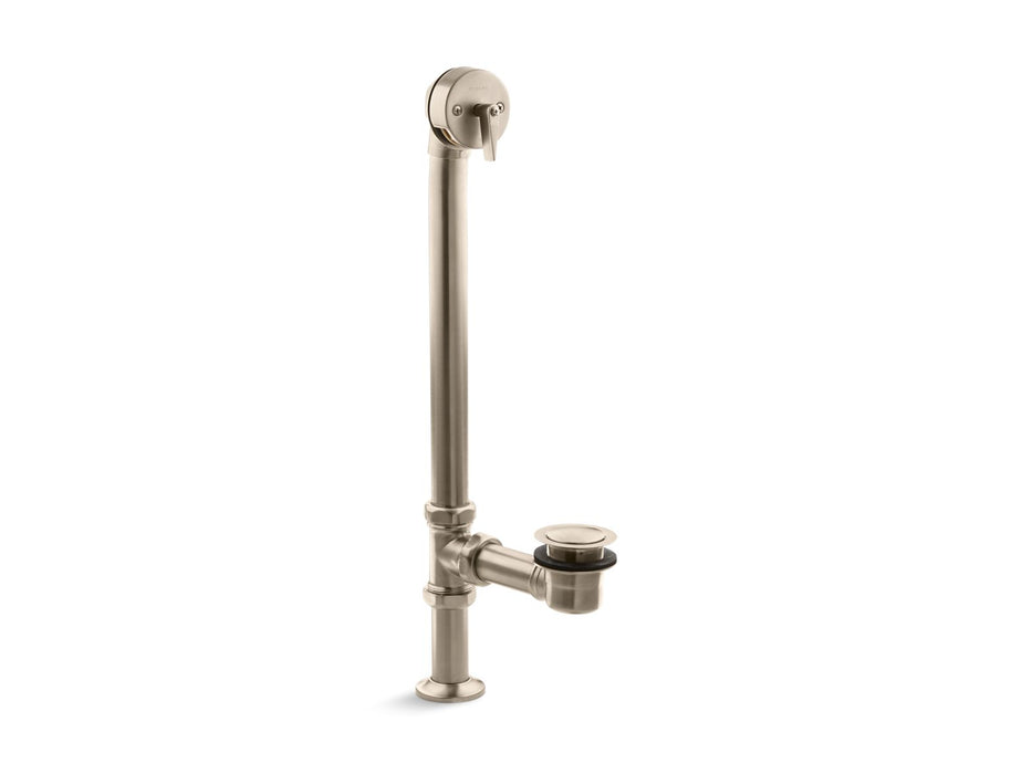 KOHLER K-7159 Vintage 1-1/2" pop-up bath drain for above- and through-the-floor freestanding bath installations