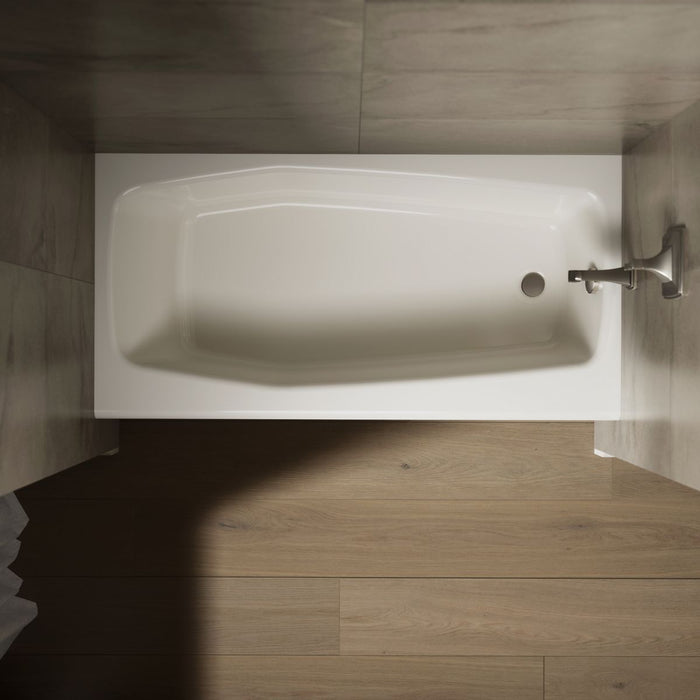 KOHLER K-716 Villager 60" x 30-1/4" alcove bath, right drain, biscuit - view 5